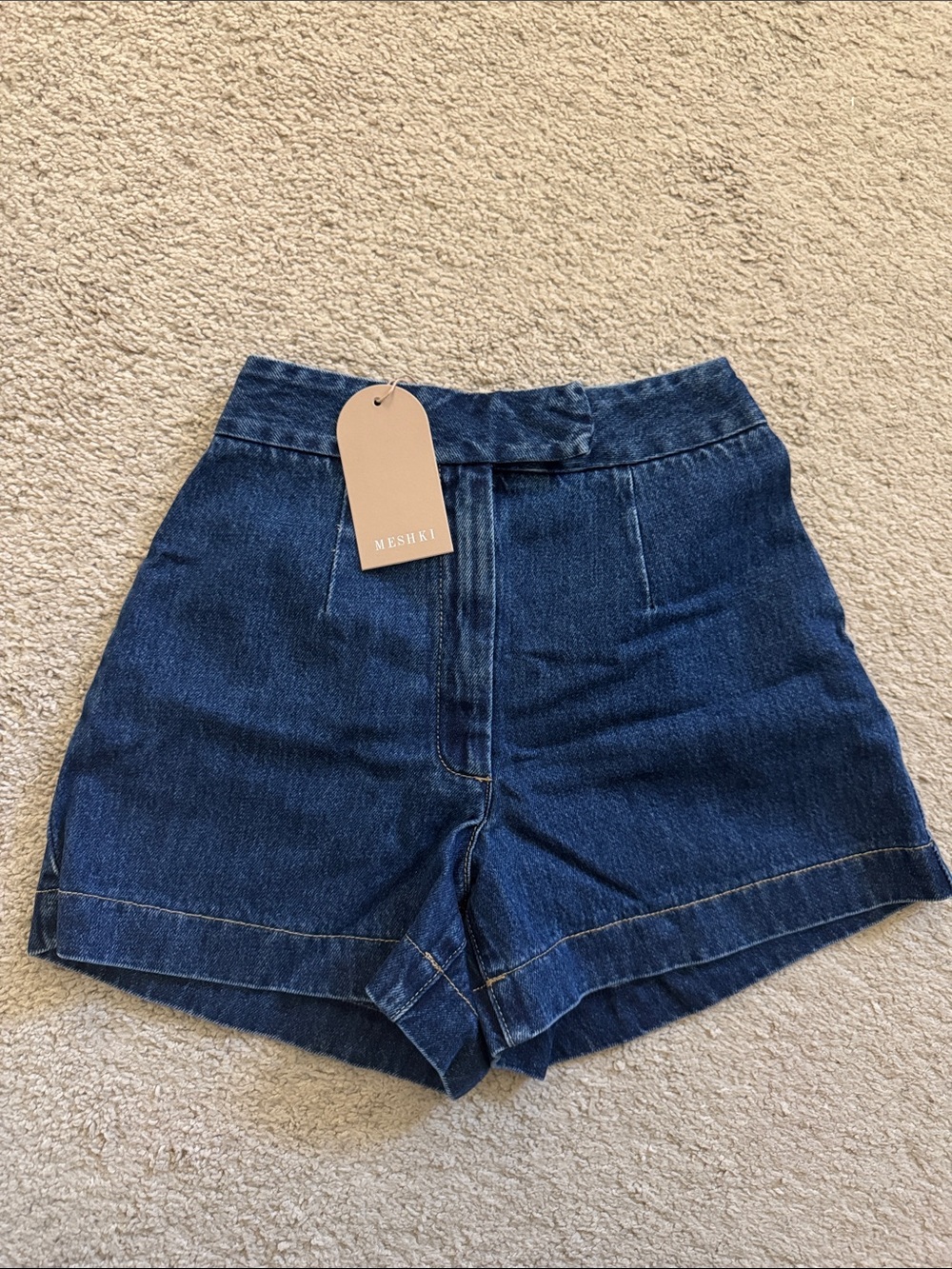 MESHKI Abel Denim Shorts